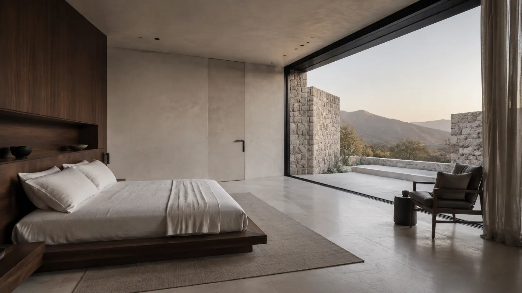 Suite serena entre piedra y montañas